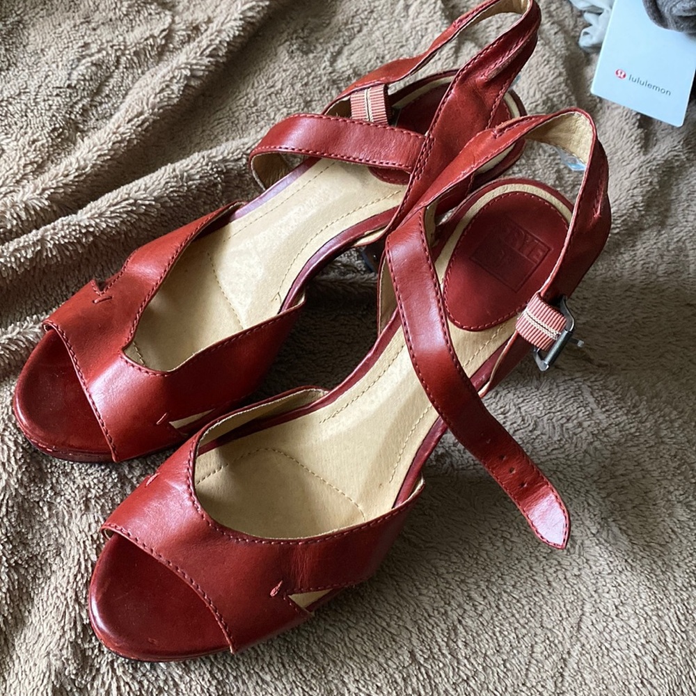Frye leather heels